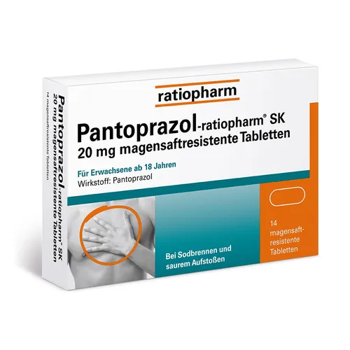 Produktbild Pantoprazol-ratiopharm SK 20 mg