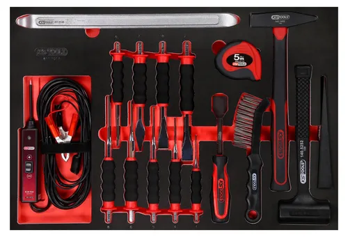 KS TOOLS Werkzeugsatz 811.1017 - Handwerkzeug-Set mit 17 Teilen, ideal für präzise Arbeiten. Kompakt und leicht mit nur 3,84 kg, perfekt für den mobilen Einsatz.