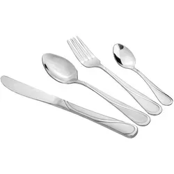 Cheffinger 24-teiliges Besteck-Set - Elegantes 24-teiliges Besteckset aus hochwertigem Edelstahl, perfekt für jeden Anlass. Zeitloses Design und spülmaschinengeeignet – ideal für den gedeckten Tisch.