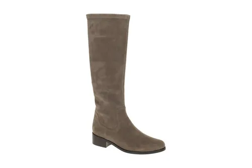Peter Kaiser Stiefel 9-75518-45-251 in Grau, Größe 37,5 EU - Elegante Stiefel aus hochwertigem Leder und Veloursleder, perfekt für stilvolle Auftritte. Bequeme Passform und 3 cm Absatzhöhe sorgen für angenehmen Tragekomfort.
