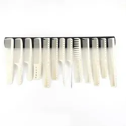 Professionelles hitzebeständiges Kamm-Set für alle Haartypen - Vielseitiges Kamm-Set mit 13 robusten Kämmen, ideal für Föhnen, Schneiden und Stylen. Hitzebeständig und anti-statisch für ein reibungsloses Styling-Erlebnis.
