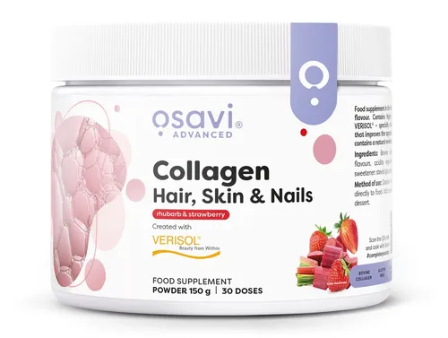 Osavi Collagen (Hair, Skin & Nails), Rhubarb & Strawberry - (126,00 EUR/kg)