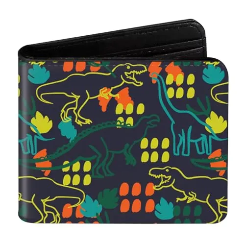 Huuitan Kinderportmonee Jungen, Geldbeutel Portmonee Kinder, Portemonnaie Teenager, RFID-blockierend, Reißverschluss Faltbare, Coole Geldbörse für Teenager