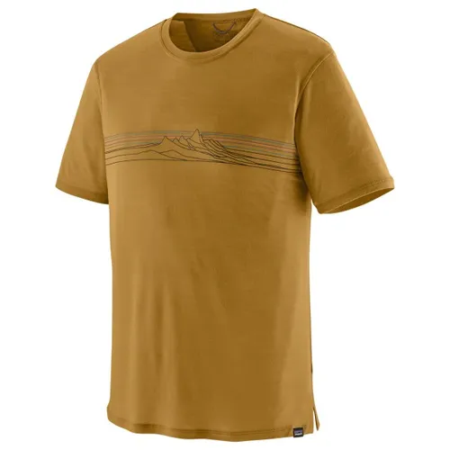 Patagonia Cap Cool Merino Graphic Shirt M - Braun - Hochwertiges Merinoshirt für Männer mit modernem Print in Braun (Gr. M). Ideal für Wandern und Reisen, bietet es Stretch für optimalen Komfort. Entdecken Sie weitere Patagonia Produkte bei Bergfreunde.de!