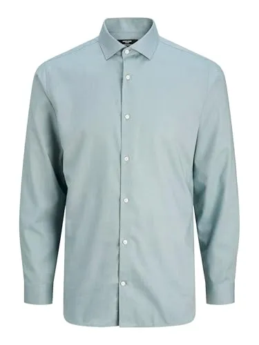 Jprblaparker Langarmshirt Noos von Jack&Jones - Hochwertiges Langarmshirt für Herren, Slim Fit, ideal für jeden Anlass. Mit klassischem Hemdkragen und Knopfleiste für einen stilvollen Look.