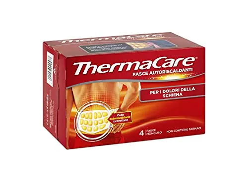 ThermaCare Rücken 4 selbstwärmende Einweg therapeutische Wärme für Rückenschmerzen, 8 Stunden konstante Wärme