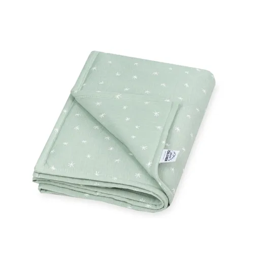 Julius Zöllner Jersey Decke gefüttert 70x100 cm Stary - Kuscheldecke aus 100% Jersey-Baumwolle, gefüttert mit weichem Vlies, ideal für Babybettchen und für kuschelige Nächte.