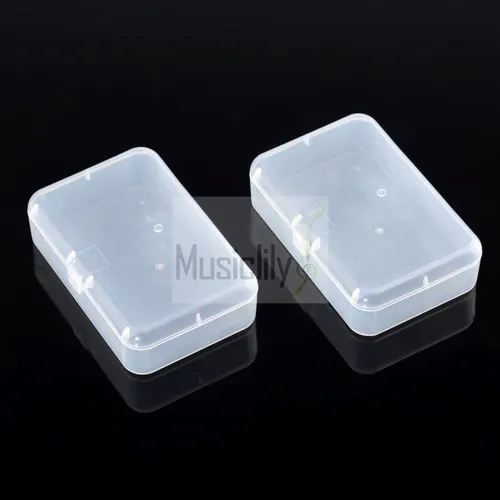 Musiclily 2 Stücke Kunststoff Transparent Gitarre Pick Box Case