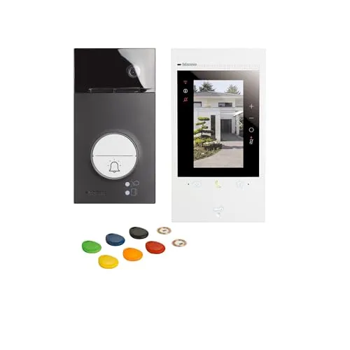 Bticino Video-Türsprechanlage für innen und außen, Kit Klasse 300EOS mit Netatmo, einfache Installation, kompatibel mit Alexa