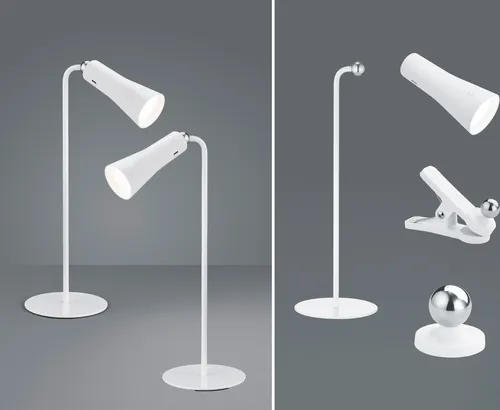 2er SET LED Akku Tischleuchte - kabellose Klemmleuchte & Wandlampe - Praktisches 2er SET mit kabellosen Tischleuchten, dimmbar in 3 Stufen. Ideal für Schreibtisch oder Nachtisch, auch als Klemm- und Wandleuchte einsetzbar. Flexibel und ohne Stromanschluss, perfekt für jeden Raum!