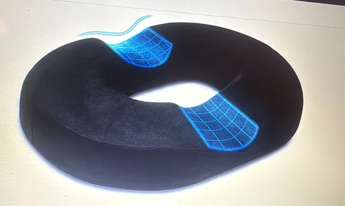  Donut Sitzkissen – Ergonomisches Ringkissen für Stühle schwarz NEU 107