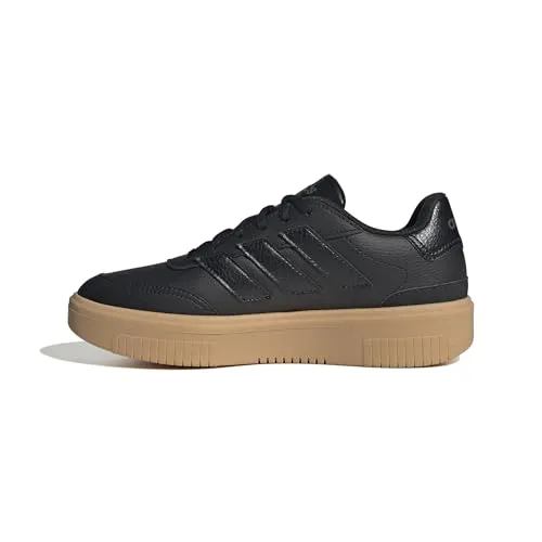 adidas Damen COURTBLOCK Shoes - Sneaker für höchsten Komfort - Damen-Sneaker mit regulärer Passform, Obermaterial aus Synthetikleder und komfortabler Plateauzwischensohle für ein stylisches Tragegefühl.