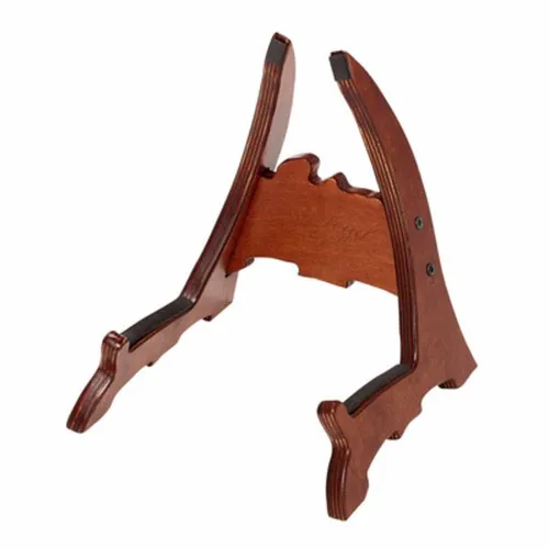 Ortega OWUS-1 Uke Stand - Instrumentenzubehör: Stabiler Ukulelen-Ständer aus Holz, ideal für sicheren Halt und stilvolle Präsentation, einzeln im attraktiven Geschenkkarton verpackt.