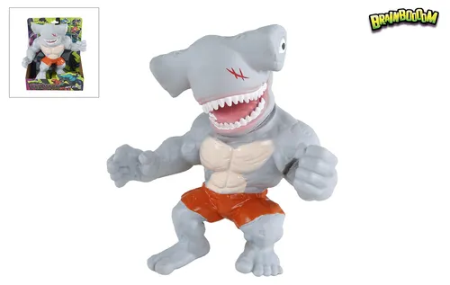 Brainboooom Stretch Monsterroofdier Hamerhaai 22cm - Sonstige, flexibles und dehnbares Spielzeug, das Kreativität und Fantasie anregt – perfekt für Kinder!