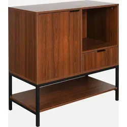sweeek Sideboard mit Nussbaumholzdekor von sweeek