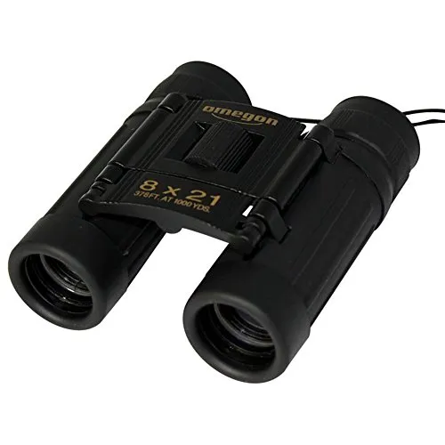 Omegon Pocketstar 8x21 Fernglas - Kompaktes Fernglas für Wandern und Reisen, ultra-leicht mit wetterresistentem Gehäuse und hervorragendem Preis-Leistungs-Verhältnis.