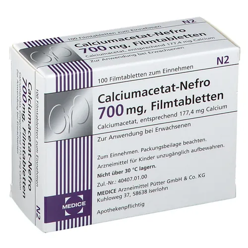 Calciumacetat-Nefro 700 mg