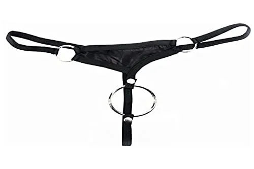 Svenjoyment Underwear Small Black Herren String mit Penisring