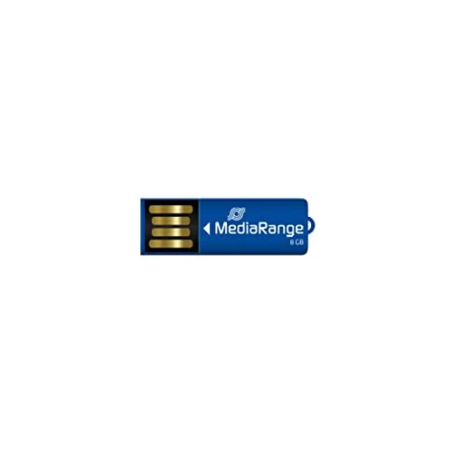 MediaRange USB 2.0 Speicherstick 8GB - Nano-Stick mit Büroklammer Funktion, flexible Speichererweiterung für mobile Endgeräte und hohe Lesegeschwindigkeiten