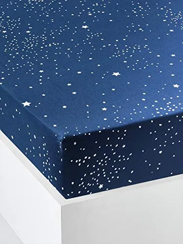 Vertbaudet VERTBAUDETKinder Spannbettlaken „Eisbär“dunkelblau90X190