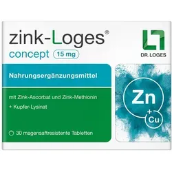 Zink-loges Concept 15 Mg Magensaftres.tabletten