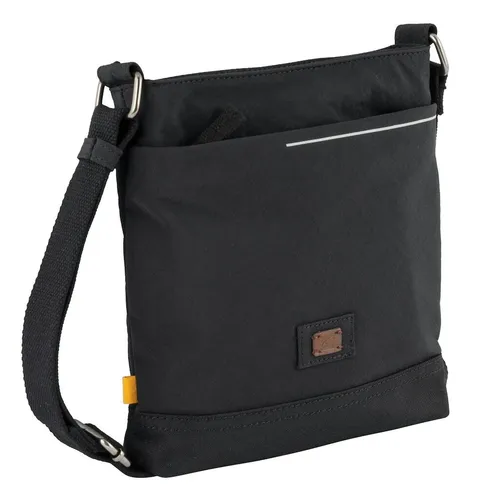 camel active City Herren Umhängetasche Crossbody Bag - Klein und Schwarz - Gürteltaschen: Leichte und zeitlose Umhängetasche aus recyceltem Nylon mit verstellbarem Schulterriemen und reflektierenden Details für urbanen Style.
