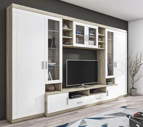 AX LIVING Parisca Wohnwand 340cm