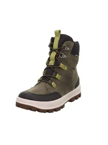 Superfit Mädchen und Jungen Winterstiefel TEDD, Kinder Stiefeletten, Weite: W V, Outdoor-Kinderschuhe, Stiefel, Bootee, GRÜN/SCHWARZ (000), 37 EU