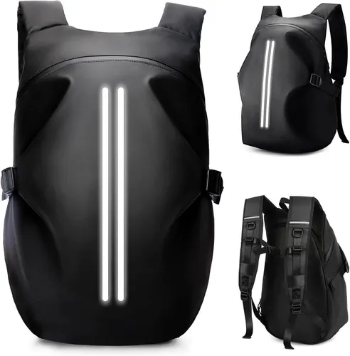HYC00 Motorradrucksack Herren wasserdicht mit Reflexstreifen