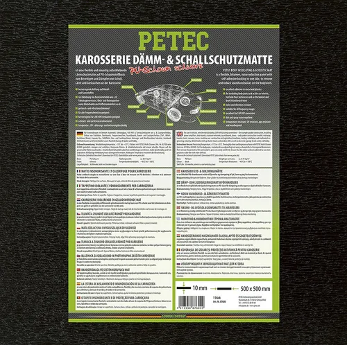 Petec Motorraumdämmung Daemm-& Schallschutzplatte Bitumen, schwarz 87610