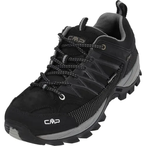 CMP Rigel Low Trekking Shoes WP nero-grey (73UC) 40 - Wasserdichte Herren Wanderschuhe mit CLIMAPROTECT-Membran, ideal für Komfort und Stabilität auf Trekkingtouren und Wanderungen.
