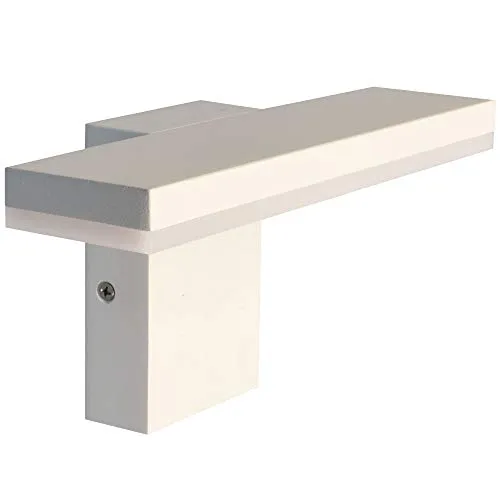 max K O M F O R T MODERNE LED Außenwandleuchte Wandleuchte 10W warmweiß weiß Wandlampe Wandleuchte Außenlampe Lampe 17503