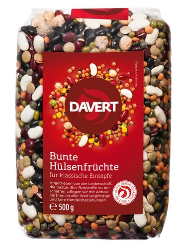 Davert Bunte Hülsenfrüchte bio 500g von Davert