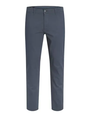 JJ REBEL Herren Jrebmichael Slim Sharp Noos Chino-Hose, Navy Blazer, 34W / 32L EU