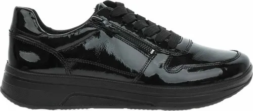 Damen Halbschuhe Ara 12-27540-11 - Bequeme Schnürschuhe in Schwarz 38,5 - Sneaker mit HIGH SOFT Technologie für optimalen Komfort, atmungsaktivem Ara Bamboo-Futter und herausnehmbaren Einlegesohlen, ideal für den ganzen Tag.