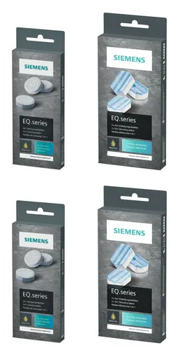 SIEMENS TZ80001 + TZ80002 20 Reinigungstabletten + 6 Entkalkungstabletten EQ NEU