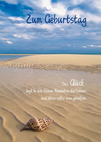 Geburtstags-Glückwunschkarte A4 mit Briefumschlag - Karten & Einladungen, hochwertige Karte im A4-Format für besondere Geburtstagswünsche