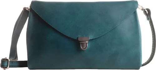 Harold's Fold FO2 Umhängetasche in Petrol, 0.6 Liter - Handtaschen aus pflanzlich gegerbtem Rindleder, stilvoll und funktional mit cleveren Fächern für optimale Übersicht, perfekt für jeden Anlass.