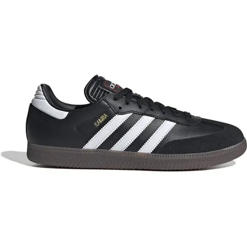 ADIDAS Herren Freizeitschuhe Samba IN - Hallen-Fußballschuhe mit weichem Leder-Obermaterial und strapazierfähigen Wildleder-Overlays für ultimativen Komfort und optimalen Grip bei schnellen Bewegungen.