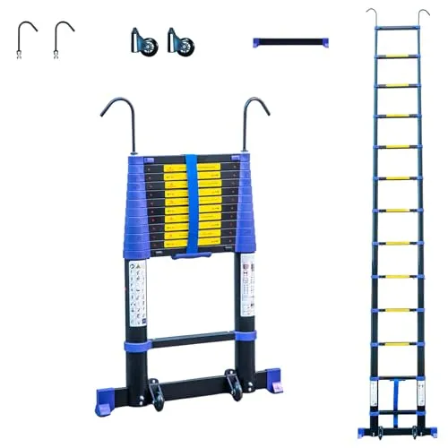 HOSTRÖM Teleskopleiter TELESCOVA12+, 3,8m Aluminium, Faltbar & Multifunktional