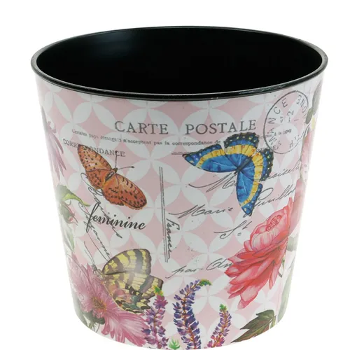 Blumentopf mit floralen Motiven für stilvolle Dekorationen