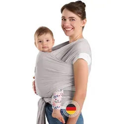Laleni Tragetuch für Neugeborene - 100% weiche Baumwolle - Tragetuch für Neugeborene bis 16kg, aus 100% weicher Baumwolle, ideal für eine bequeme Bauchtrage und Maschinenwäsche bei 40 °C.