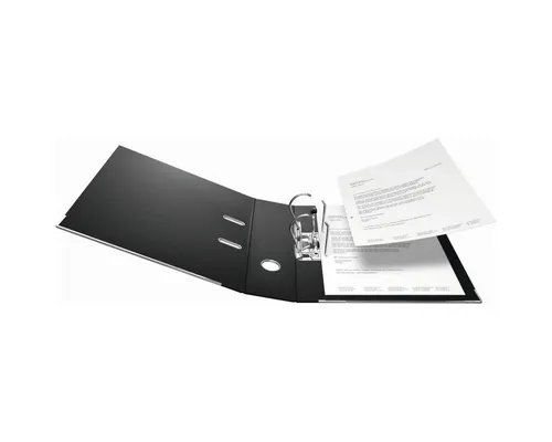 Falken Aktenordner S80 Chromocolor A4 80mm schwarz - Hochwertiger Ordner in elegantem Schwarz, ideal für die Aufbewahrung von A4-Dokumenten, langlebig und robust.