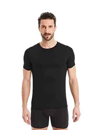 FINN Business Unterhemd Herren Kurzarm - Ultraweiches Unterziehshirt aus Lenzing® Modal - Herren-Unterhemden aus hochwertigem Lenzing Micro-Modal, federleicht und unsichtbar unter Hemd oder Anzug, für optimalen Tragekomfort und Bewegungsfreiheit.