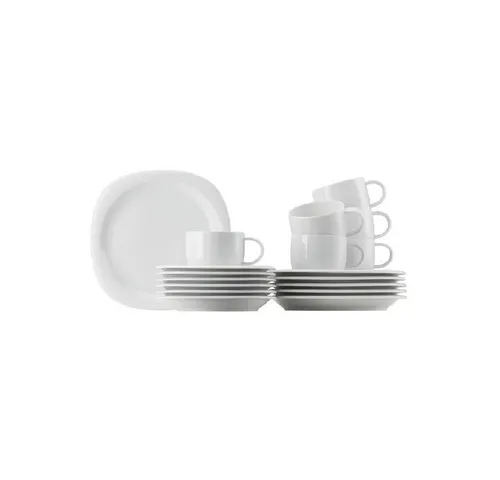Rosenthal Suomi Weiss – 18-teiliges Tafelset für 6 Personen in weiß von Rosenthal