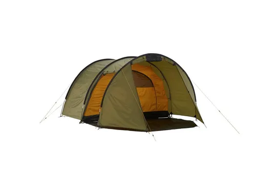 Grand Canyon Robson 4 Personen Zelt (Capulet Olive) - Geräumiges Zelt für 4 Personen mit 4000 mm Wassersäule, ideal für Outdoor-Abenteuer und Camping mit Vorraum für zusätzlichen Stauraum.
