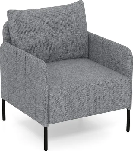 COSTWAY Loungesessel Grau mit Kissen