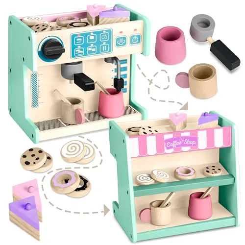 Ricokids Holzkaffeemaschine Café Patisserie