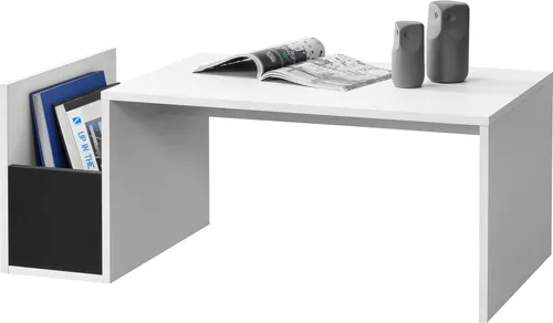 [en.casa] Couchtisch Bollnäs mit Ablagefach – Stilvoller Wohnzimmertisch in Weiß - Beistelltische fürs Wohnzimmer mit praktischem Ablagefach für zusätzlichen Stauraum. Zeitloses Design und leicht zu reinigen – ideal für jedes Zuhause.