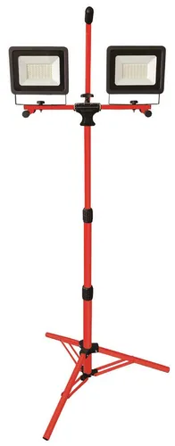 BOXTEC LED 100W Stativleuchte - Strahler für Arbeitsbeleuchtung mit 8000 Lumen, höhenverstellbar bis 1,85m und abnehmbaren Flutern für flexible Nutzung – ideal für Baustellen und Projekte.
